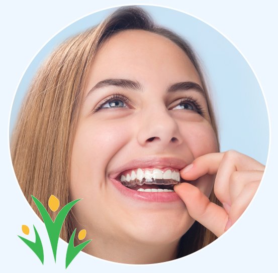 Young Girl Smiling with Invisalign